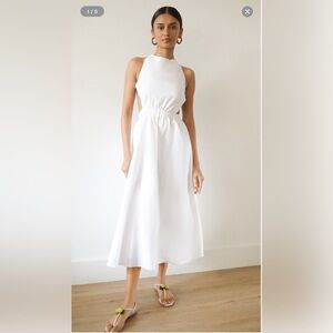 OPT white bondage dress